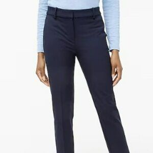 J CREW FACTORY SLIM TWILL CROPPED PANT NAVY BLUE SIZE 10 SPRING PREPPY SUMMER